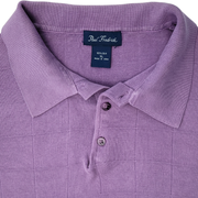 Paul Fredrick Men's 100% Silk Knit Sweater Polo Shirt Size XL