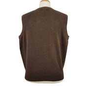 Roundtree & Yorke Plaid Brown Vest