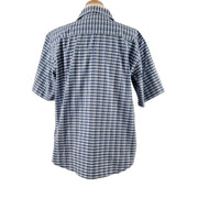 Turnbury Short Sleeve Plaid Shirt Large Back View