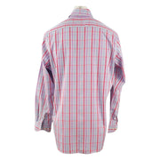 Tailorbyrd Red Multi Gingham Button Down Shirt
