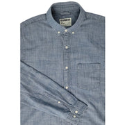 Express Men Slim Soft Wash Chambray Shirt Size M