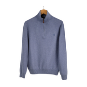 Polo Ralph Lauren Mesh-Knit Quarter-Zip Sweater