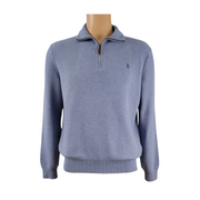 Polo Ralph Lauren Mesh-Knit Quarter-Zip Sweater