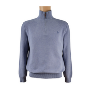 Polo Ralph Lauren Mesh-Knit Quarter-Zip Sweater