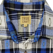 True Craft Men's Two Button Flannel Shirt Size M - NWT