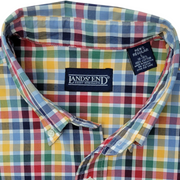 Lands' End Vintage Y2K Plaid Shirt Size L