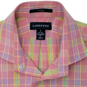 Lands' End Men's Tailored Fit Button-Down Shirt Size S | Label view