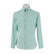 Mango Man Men's Seersucker Cotton Shirt Slim Fit Size S, long sleeve, button-down collar
