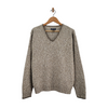 Lands’ End Vintage Men’s Wool Blend V-Neck Sweater Size L