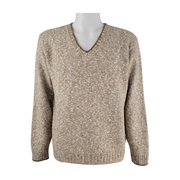 Lands’ End Vintage Men’s Wool Blend V-Neck Sweater Size L