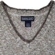 Lands’ End Vintage Men’s Wool Blend V-Neck Sweater Size L