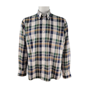 Southern Pines Men’s Plaid Button-Down Shirt Size L