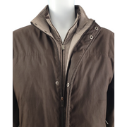 Weatherproof Men's Brown Insulated Full-Zip Jacket Size L