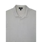 Express Men's Textured Knit Johnny Collar Polo Shirt Size L