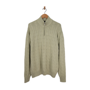 Daniel Cremieux Classics Men’s Cable Knit Quarter-Zip Sweater Size XXL - NEW