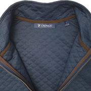 Cremieux Men’s Quilted Vest with Faux Suede Shoulder Patches Size L