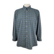 Lands’ End Men’s Plaid Men’s Plaid Oxford Shirt Size 17