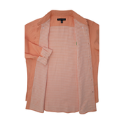 Ralph Lauren Blue Label Men’s Button-Down Shirt - Orange, Gingham-Lined - Size L