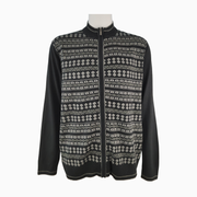 Geoffrey Beene Men’s Full Zip Patterned Sweater Size XL - NWT