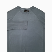 BOSS Men's Long Sleeve Raglan T-Shirt – Blue-Gray – XL