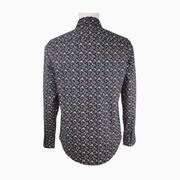 Michael Kors Men's Floral Print Slim Fit Stretch Button-Down Shirt – Size M
