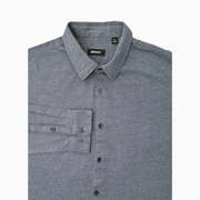 DKNY Men's Knit Cotton Long Sleeve Button-Front Shirt – Size XL
