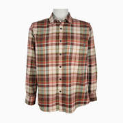 Eddie Bauer Men's Plaid Flannel Shirt – 100% Cotton – Size L