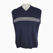 Nautica Vintage 90s Sweater Vest – Navy Blue – Size L