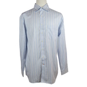 CREMIEUX Dobby Striped Dress Shirt 16.5 Front View