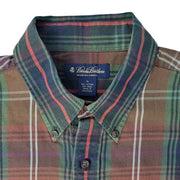 Brooks Brothers Wool Blend Flannel Plaid Shirt Sz XL