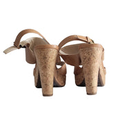 Adrienne Vittadini Yancy Cork Platform Sandals Size 8