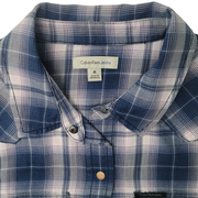 Calvin Klein Jeans Women's Western Plaid Shirt Size M