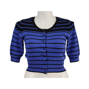 Ashley Stewart Button Up Cropped Cardigan