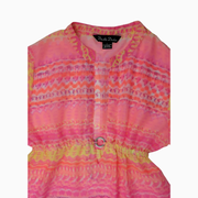 Double Decker Sheer Swim Cover-Up Tunic - Size L