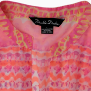 Double Decker Sheer Swim Cover-Up Tunic - Size L