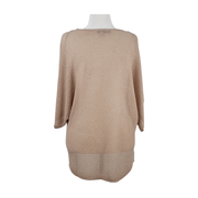 Jennifer Lopez Women’s Metallic Open-Knit Dolman Sleeve Top Size M - NWT