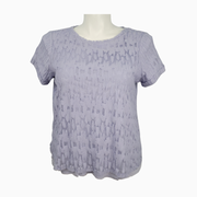 Simply Vera Vera Wang Textured Short Sleeve Top Size PL