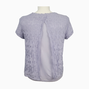 Simply Vera Vera Wang Textured Short Sleeve Top Size PL
