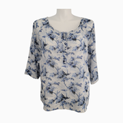 Tommy Bahama Silk Blend Peasant Blouse - Size L