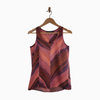 Outback Red Printed Chevron Stripe Tank Top – Size S