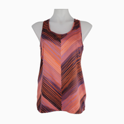 Outback Red Printed Chevron Stripe Tank Top – Size S