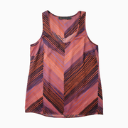 Outback Red Printed Chevron Stripe Tank Top – Size S