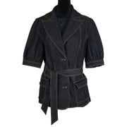 Bisou Bisou Puff Sleeve Denim Jacket
