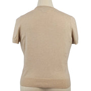 Lands’ End Jewel Neck Short Sleeve Sweater