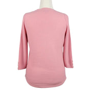 Talbots Waffle Knit 3/4 Sleeve Top