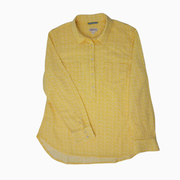 Merona Women's Geometric Print Button-Front Blouse – Size L