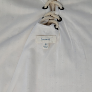 Freeway Lace-Up Back Pom Trim Top – Size S