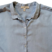 Alexander Jordan Roll Sleeve Chambray Top