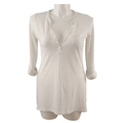 H&M Henley Roll Tab Tunic Sz L