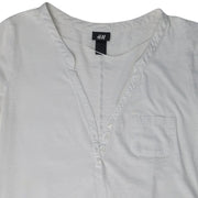 H&M Henley Roll Tab Tunic Sz L